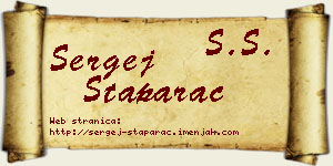 Sergej Staparac vizit kartica